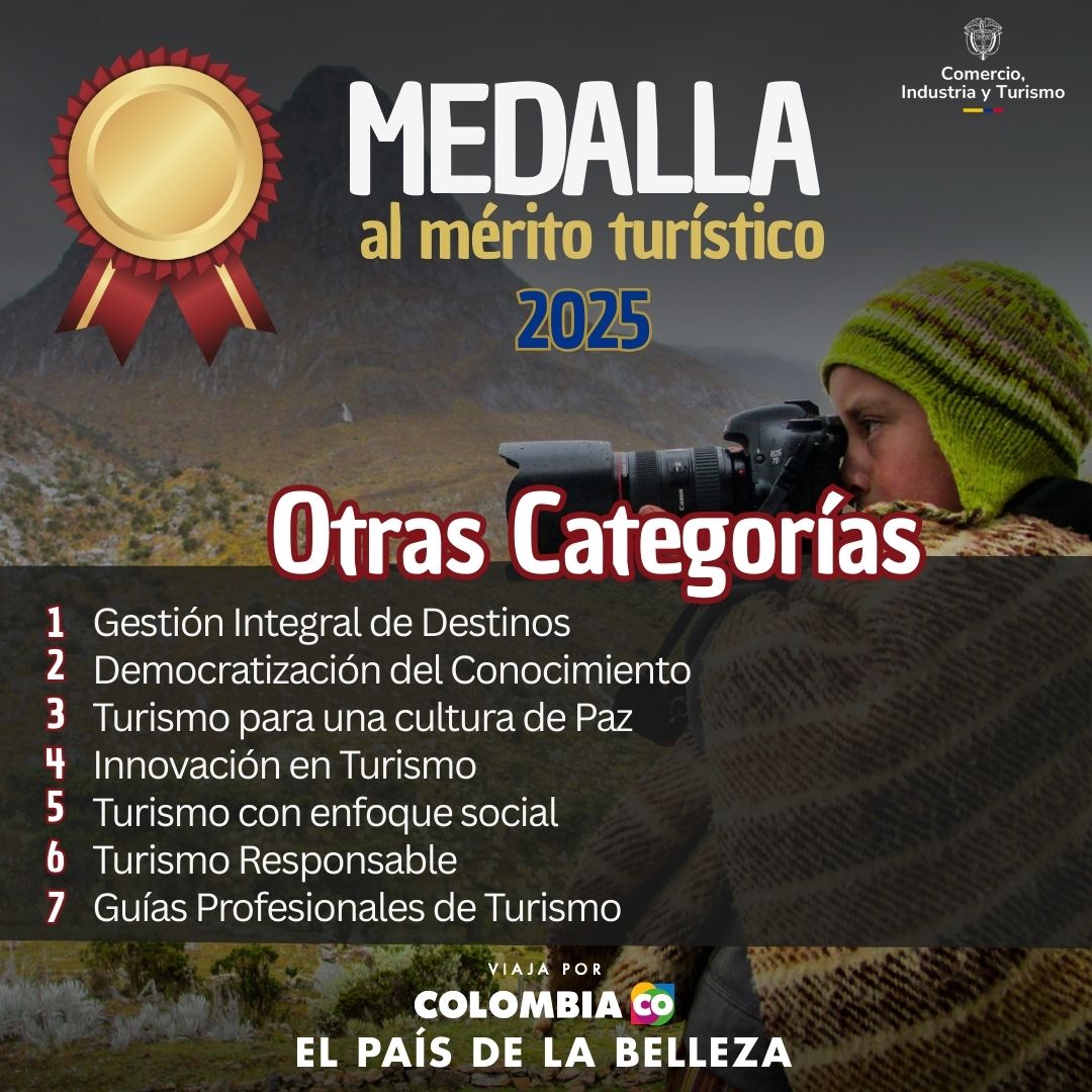 Otras Categorías Medalla al Mérito Turístico 2025